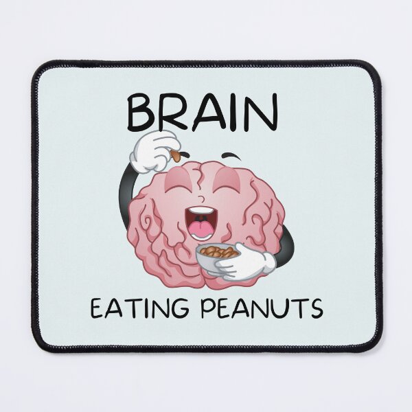 Item preview, Brain Eating Peanuts - Funny Typography designed and sold by SBWorld.