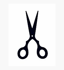 Black Scissors Photographic Print