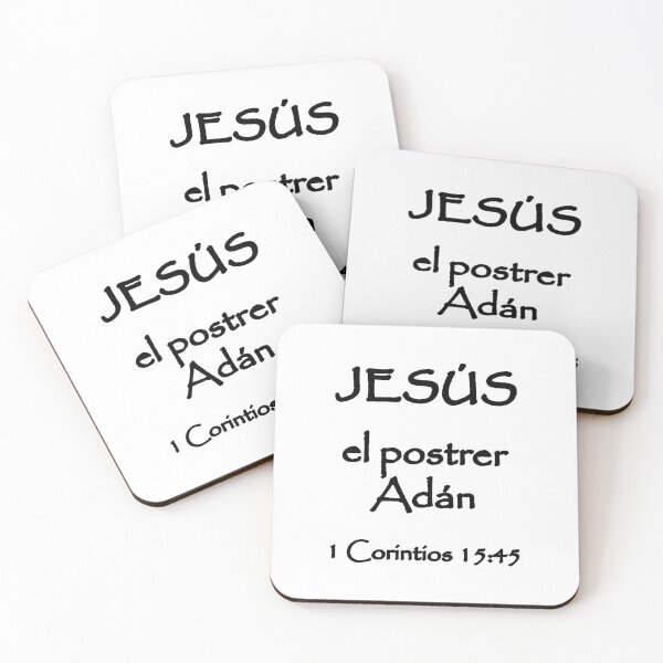 Item preview, 1 Corinthians 15:45 Jesus the Last Adam Spanish Bible Verse designed and sold by NombresDeJesus.