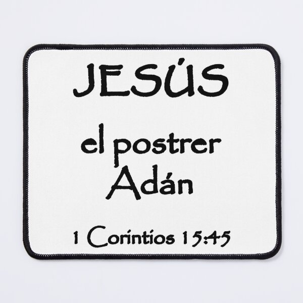 Item preview, 1 Corinthians 15:45 Jesus the Last Adam Spanish Bible Verse designed and sold by NombresDeJesus.