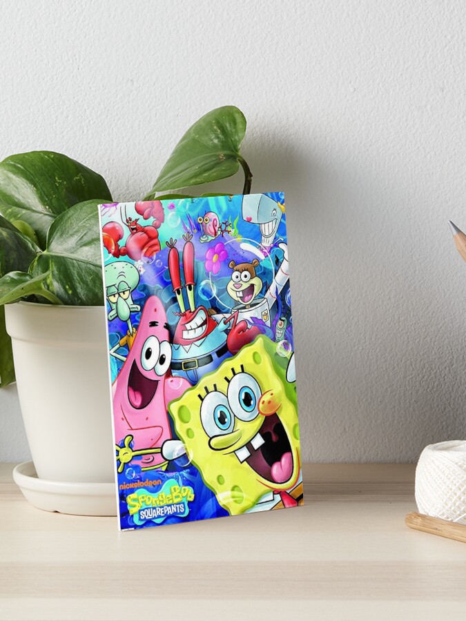 Spongebob meme face | Art Board Print