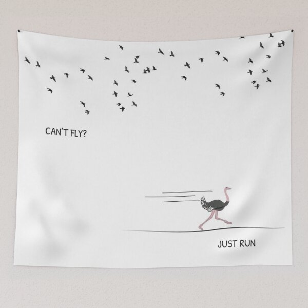 Item preview, cant fly? just run! designed and sold by ritusdesigns.