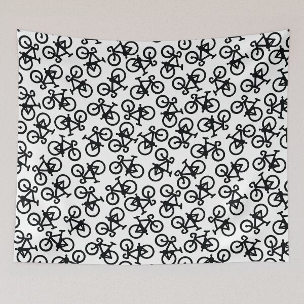 Item preview, Black Multiple Bikes Pattern designed and sold by XOOXOO.