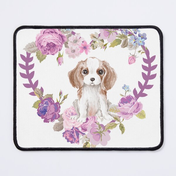 Item preview, King Charles floral dog heart wreath. King Charles mamma, Dog floral heart. Spaniel mummy. Spaniel mamma. designed and sold by Doggymadness.