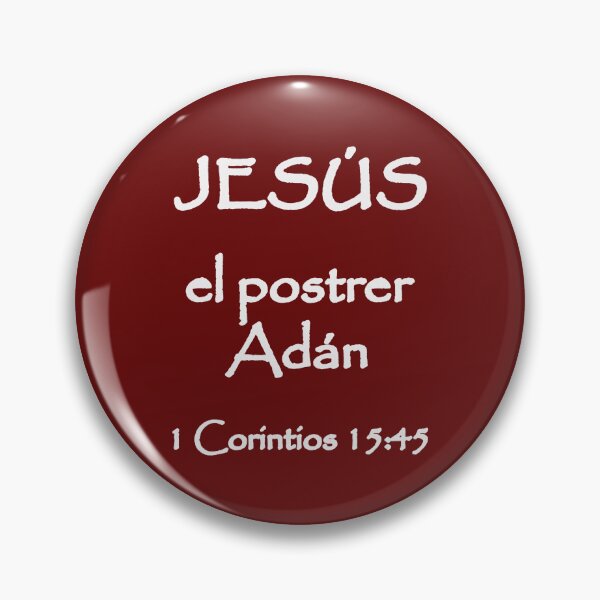 Item preview, 1 Corinthians 15:45 Jesus the Last Adam Spanish Bible Verse designed and sold by NombresDeJesus.