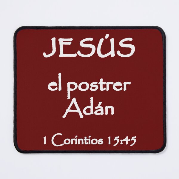 Item preview, 1 Corinthians 15:45 Jesus the Last Adam Spanish Bible Verse designed and sold by NombresDeJesus.