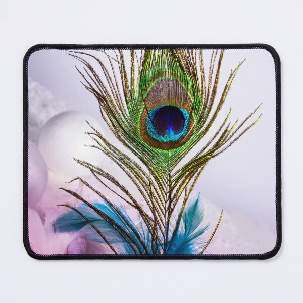 Item preview, Decorative Peacock Feather Soft Feminine Pink designed and sold by livianasgifts.