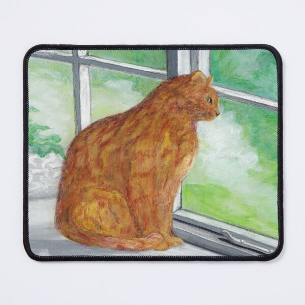 Item preview, Ginger Tom Cat Dreaming On A Window Sill designed and sold by Pretty And Obscure.