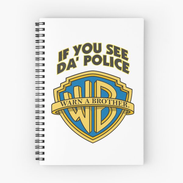 Item preview, If You See Da Police Warn A Brother Funny T-Shirt designed and sold by GrandPere69.
