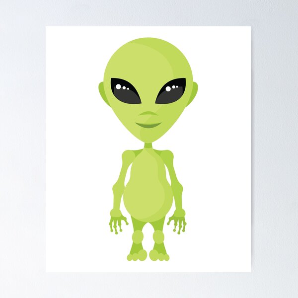 Item preview, Little Green Alien Humanoid Big Eyes designed and sold by TotalityDesigns.