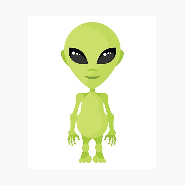 Item preview, Little Green Alien Humanoid Big Eyes designed and sold by TotalityDesigns.