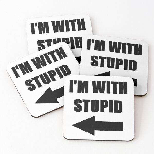 Item preview, I'm With Stupid Funny T-Shirt designed and sold by GrandPere69.