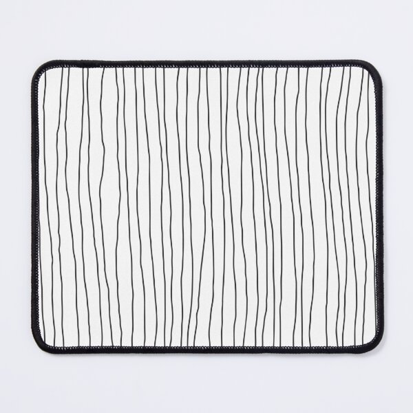 Item preview, Hand Drawn Lines Vertical White Dark Gray designed and sold by Miss Striped.