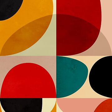 Aperçu de l'œuvre Abstrait moderne du milieu du siècle de dreamprint