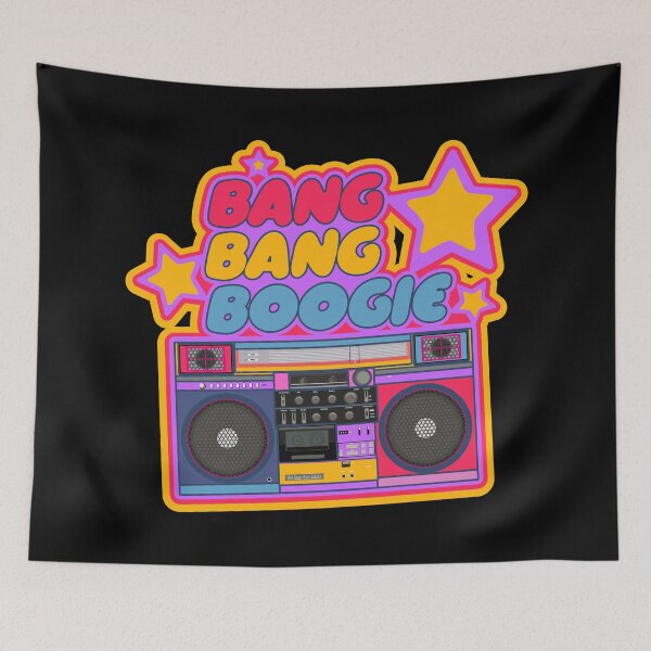 Item preview, Bang bang boogie. Boom box. Pop art stickers. hip hop designed and sold by Boogosh.