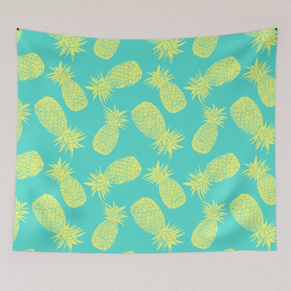 Item preview, Pineapple Pattern - Turquoise & Lemon designed and sold by tracieandrews.
