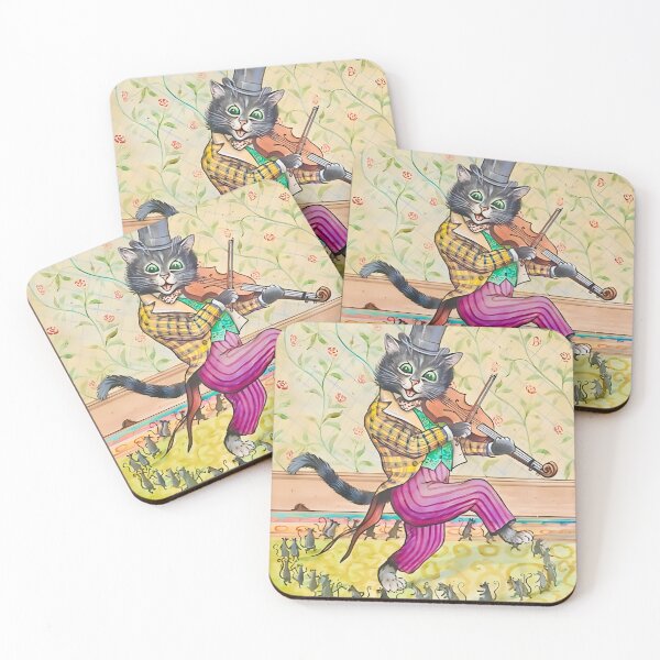 Item preview, A Cat Playing a Fiddle by Louis Wain designed and sold by WonderweissStudio.