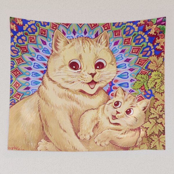 Item preview, Mother with Kitten by Louis Wain designed and sold by WonderweissStudio.