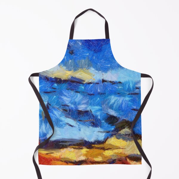 Item preview, Abstract Brush Art Painting Blue designed and sold by livianasgifts.