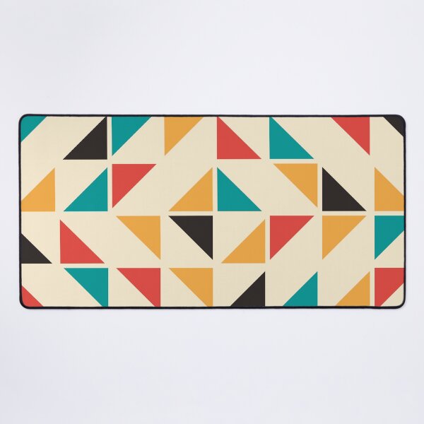 Item preview, Mid Century Colored Triangles Pattern designed and sold by La Chic.