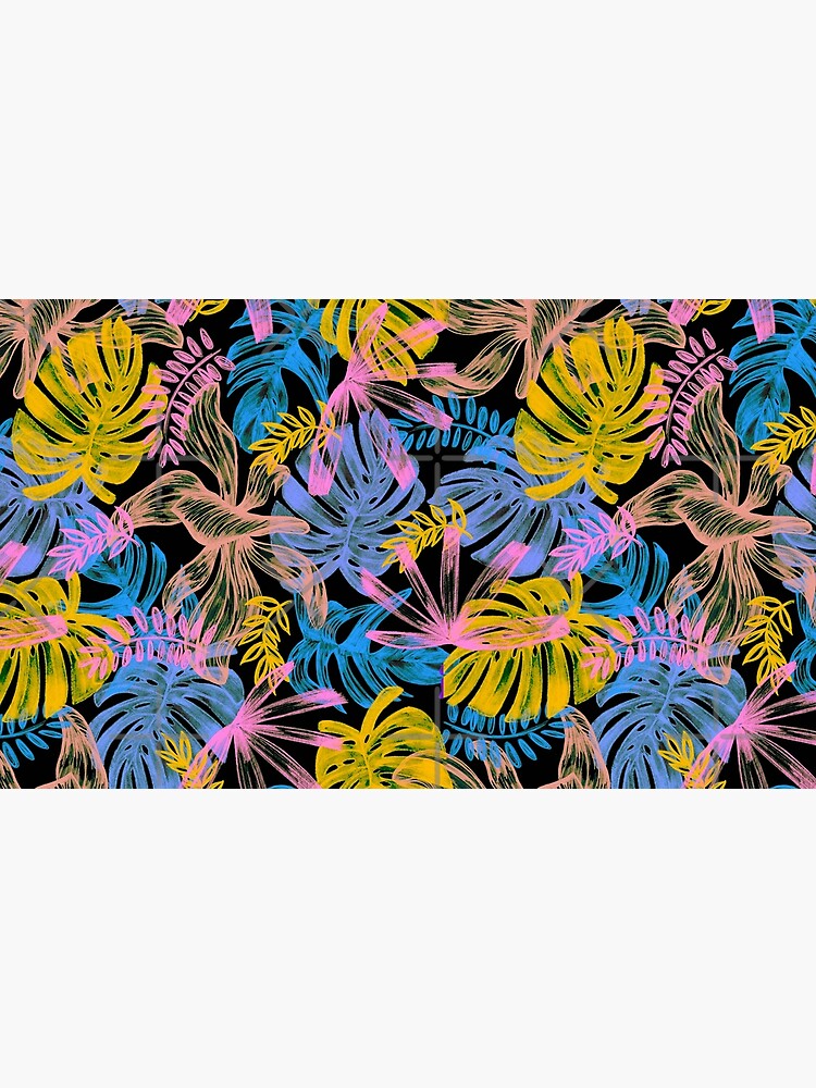 Dark Tropical Plants Pattern by FASLab