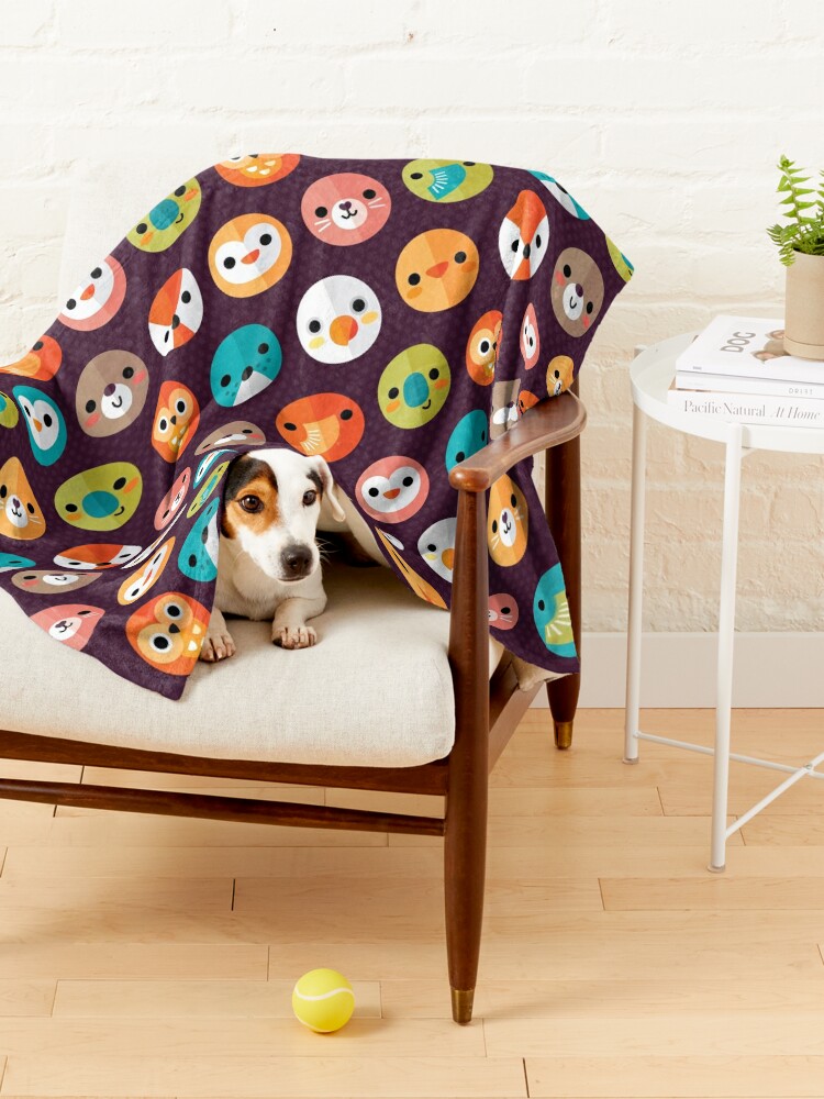 Alternate view of Smiley Faces Pet Blanket