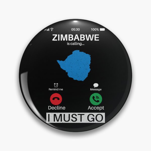 Item preview, Zimbabwe Is Calling I Must Go: Zimbabwe Home Calling - Vintage Flag Zimbabwean Pride Vacation designed and sold by Adexyl.