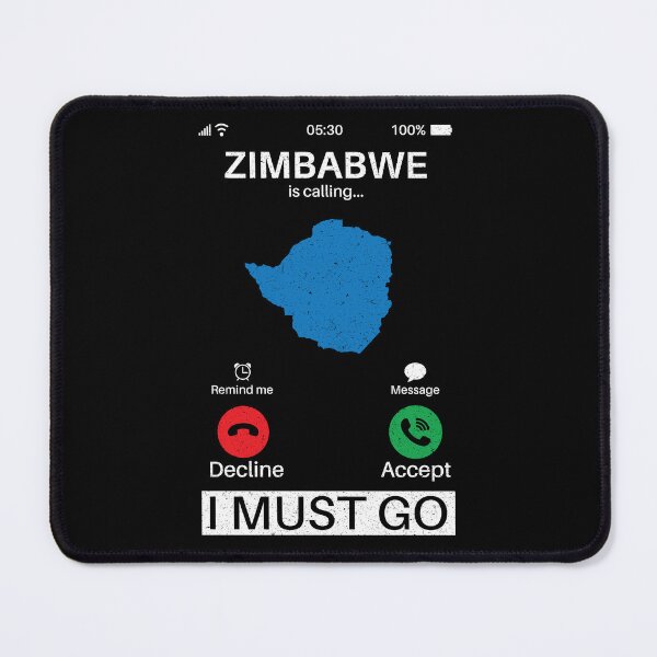 Item preview, Zimbabwe Is Calling I Must Go: Zimbabwe Home Calling - Vintage Flag Zimbabwean Pride Vacation designed and sold by Adexyl.