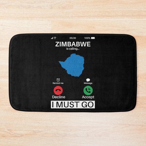 Item preview, Zimbabwe Is Calling I Must Go: Zimbabwe Home Calling - Vintage Flag Zimbabwean Pride Vacation designed and sold by Adexyl.