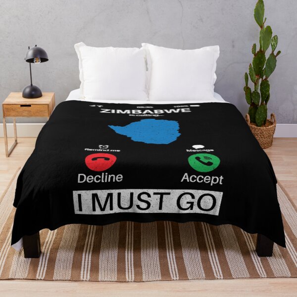 Item preview, Zimbabwe Is Calling I Must Go: Zimbabwe Home Calling - Vintage Flag Zimbabwean Pride Vacation designed and sold by Adexyl.