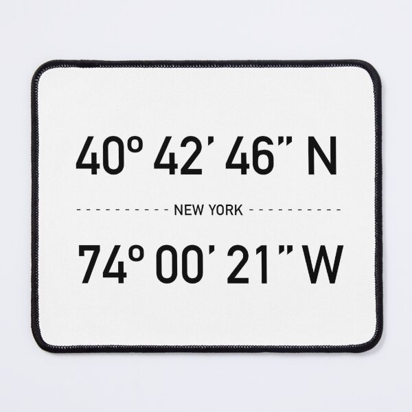 Item preview, NY Coordinates New York City Black and White designed and sold by La Chic.
