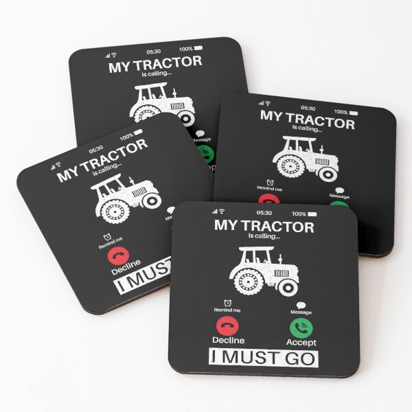 Item preview, My Tractor Is Calling I Must Go: Vintage Funny Farmer Farming Tractor Driver designed and sold by Adexyl.