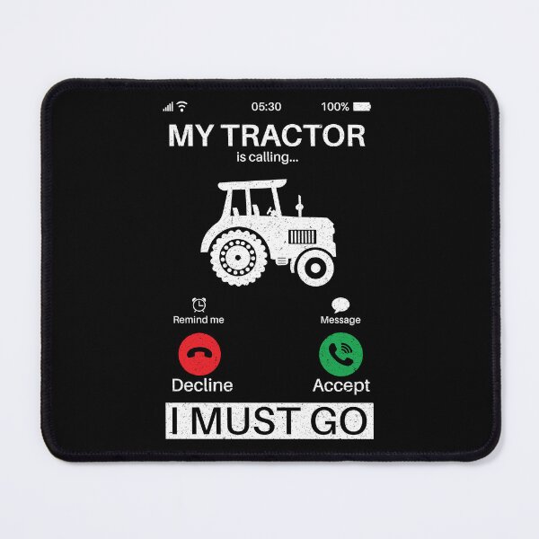 Item preview, My Tractor Is Calling I Must Go: Vintage Funny Farmer Farming Tractor Driver designed and sold by Adexyl.