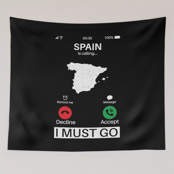 Item preview, Spain Is Calling I Must Go: Spain Home Calling - Vintage Flag Spanish Pride Vacation designed and sold by Adexyl.