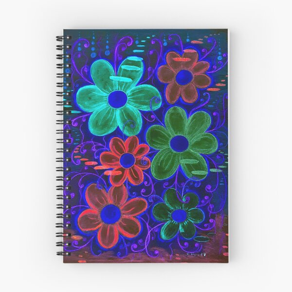 Item preview, Colorful Flowers - Neon Glow designed and sold by ckylin.
