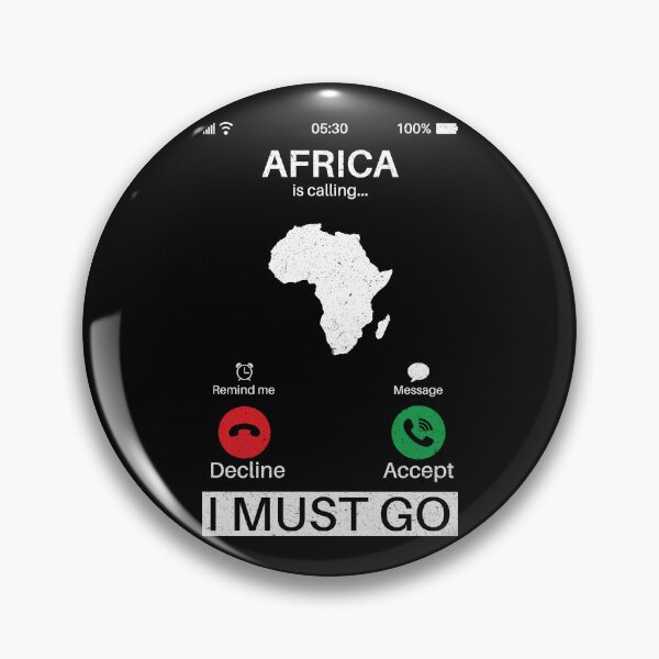 Item preview, Africa Is Calling I Must Go: Africa Home Calling - Vintage Flag African Pride Vacation designed and sold by Adexyl.