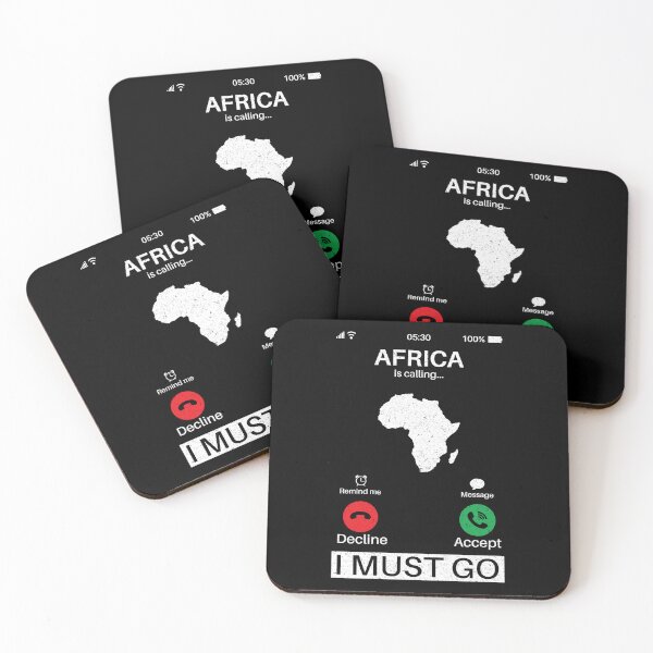 Item preview, Africa Is Calling I Must Go: Africa Home Calling - Vintage Flag African Pride Vacation designed and sold by Adexyl.