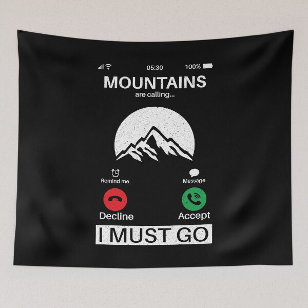 Item preview, Mountain Is Calling I Must Go: Vintage Mountain Adventure, Mountaineering Outdoor, Vacation designed and sold by Adexyl.