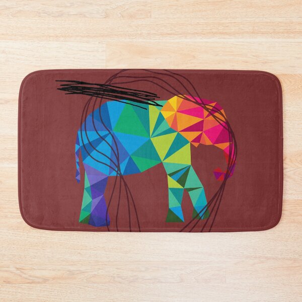 Item preview, Colourful elephant | geometric  designed and sold by TheAquaticPoet.