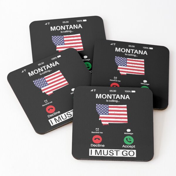 Item preview, Montana Is Calling I Must Go: Vintage Montana State, America Home Calling, Vacation designed and sold by Adexyl.
