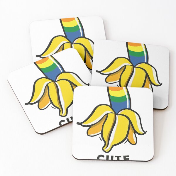 Item preview, LGBT Cute Banana Colors Rainbow Flag designed and sold by DavidBenson47.