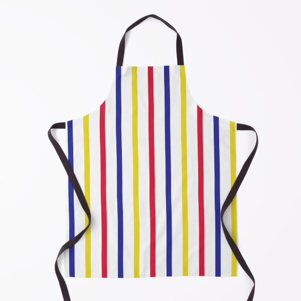 Aperçu de l'œuvre Rayures verticales (rouge, bleu, jaune) créée et vendue par Design Minds Boutique.