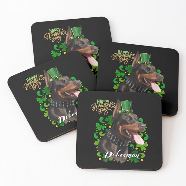 Item preview, St Patrick's Day Irish Saint Patrick's Shamrock Doberman Dog designed and sold by Barnissim.