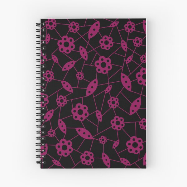 Item preview, Burgundy Wildflowers, geometric pattern designed and sold by claudia-67.