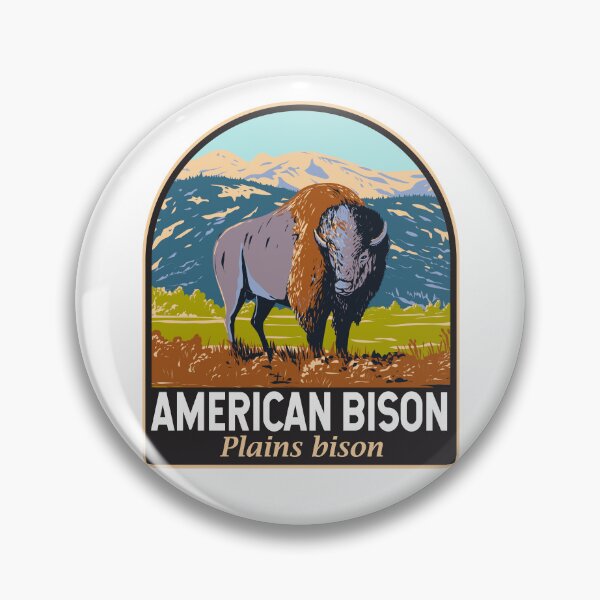 Item preview, American Bison Emblem designed and sold by KrisSidDesigns.