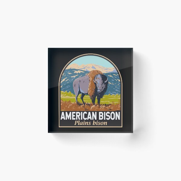 Item preview, American Bison Emblem designed and sold by KrisSidDesigns.