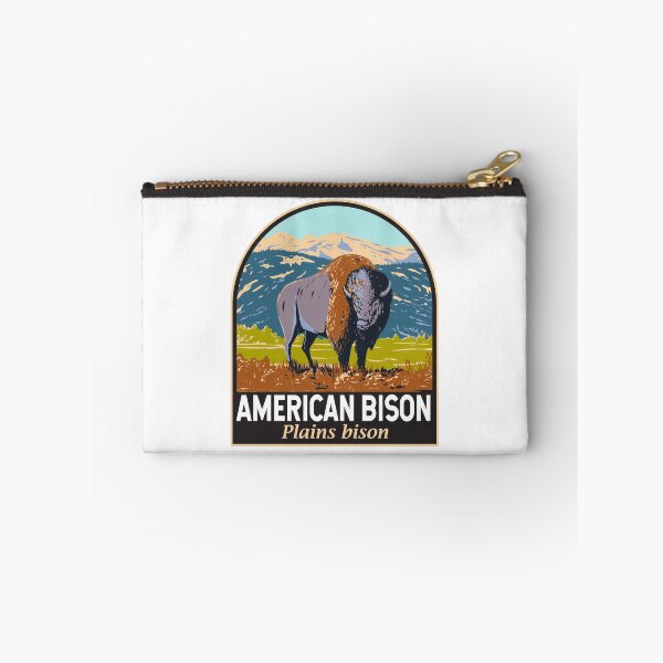 Aperçu de l'œuvre Emblème du bison d'Amérique créée et vendue par KrisSidDesigns.