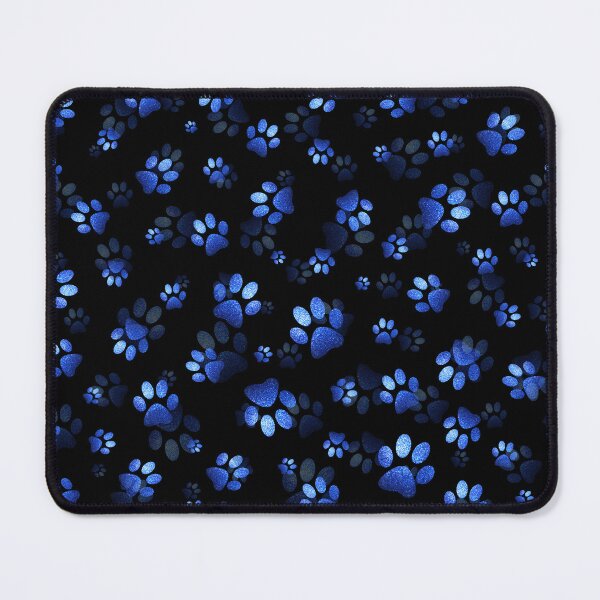 Item preview, Blue glitter dog paw translucent pattern designed and sold by homemadecreate.