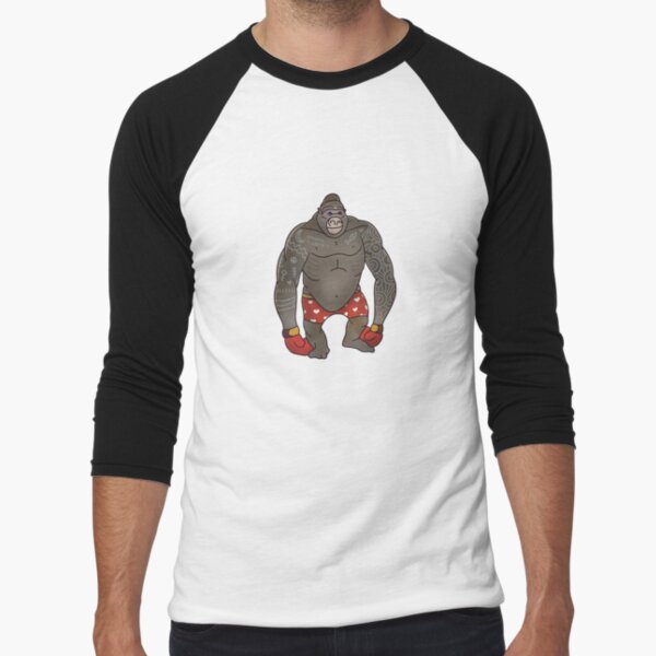 boxer chimp in the ring wearing boxing gloves. tattooed monkey. Gorilla  Sticker for Sale by Toto-Hello