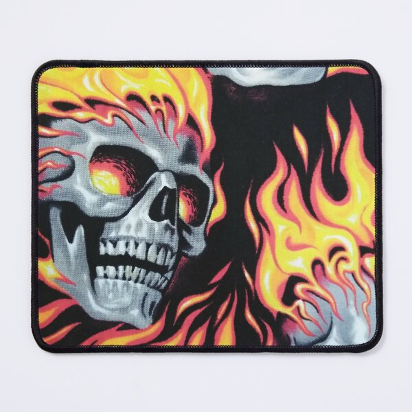 Item preview, Flaming Skull designed and sold by CrazyCraftLady.